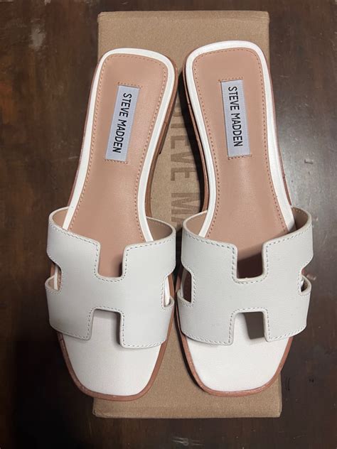 hermes vs steve madden sandals|hermes sandals knock off.